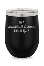 Load image into Gallery viewer, Baseball &amp; Beer Kind Of Girl Drinkware