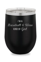 Load image into Gallery viewer, Baseball &amp; Wine Kind Of Girl Drinkware