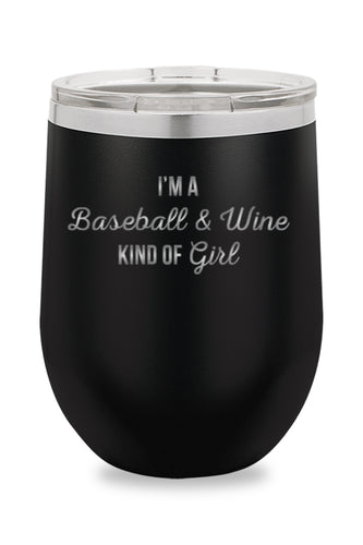 Baseball & Wine Kind Of Girl Drinkware