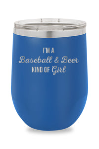 Baseball & Beer Kind Of Girl Drinkware