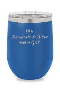 Baseball & Wine Kind Of Girl Drinkware