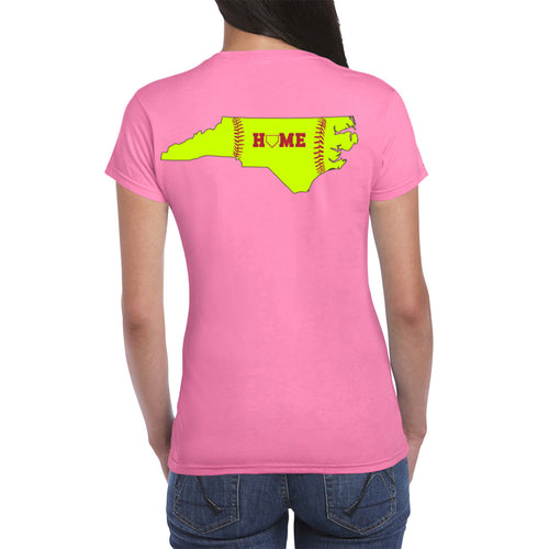 NC HOME Plate Softball PREMIUM Women's Tee