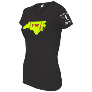 NC HOME Plate Softball Women's V-Neck