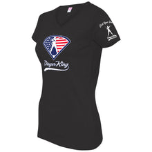 Load image into Gallery viewer, Dingerking USA Logo Women&#39;s V-Neck