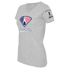 Load image into Gallery viewer, Dingerking USA Logo Women&#39;s V-Neck