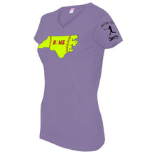 Load image into Gallery viewer, NC HOME Plate Softball Women&#39;s V-Neck