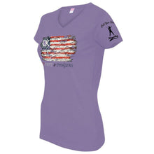 Load image into Gallery viewer, Red White &amp; Dingers Women&#39;s V-Neck