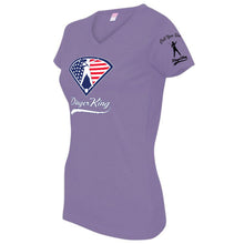 Load image into Gallery viewer, Dingerking USA Logo Women&#39;s V-Neck