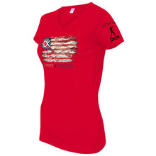 Load image into Gallery viewer, Red White &amp; Dingers Women&#39;s V-Neck