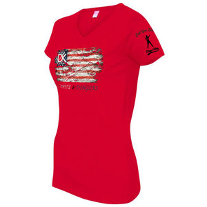 Red White & Dingers Women's V-Neck