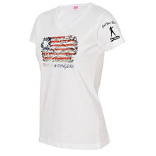 Load image into Gallery viewer, Red White &amp; Dingers Women&#39;s V-Neck