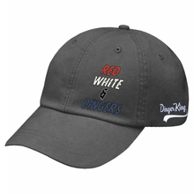 Load image into Gallery viewer, Red White &amp; Dingers Cotton Twill Hat