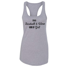 Load image into Gallery viewer, Baseball &amp; Wine Kind of Girl Women&#39;s Tank