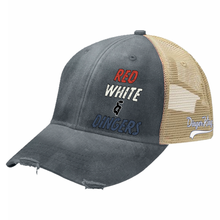 Load image into Gallery viewer, Red White &amp; Dingers Trucker Hat