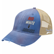 Load image into Gallery viewer, Red White &amp; Dingers Trucker Hat