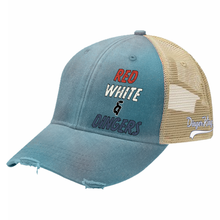 Load image into Gallery viewer, Red White &amp; Dingers Trucker Hat