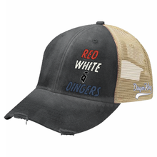 Load image into Gallery viewer, Red White &amp; Dingers Trucker Hat