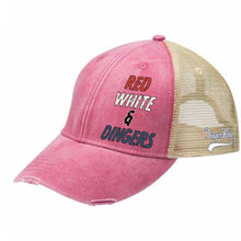 Load image into Gallery viewer, Red White &amp; Dingers Trucker Hat