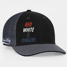 Load image into Gallery viewer, Red White &amp; Dingers Mesh Flexfit Hat