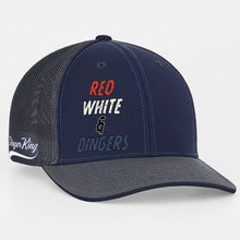 Load image into Gallery viewer, Red White &amp; Dingers Mesh Flexfit Hat