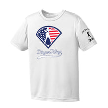 Load image into Gallery viewer, DingerKing USA Logo Youth Performance Tee