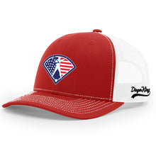 Load image into Gallery viewer, DingerKing USA Logo Men&#39;s Trucker Hat