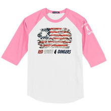 Load image into Gallery viewer, Red White &amp; Dingers Baseball Tee