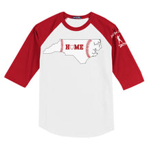 Load image into Gallery viewer, NC HOME Plate Baseball Tee