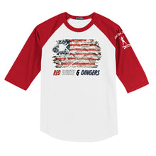 Load image into Gallery viewer, Red White &amp; Dingers Baseball Tee