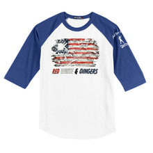 Load image into Gallery viewer, Red White &amp; Dingers Baseball Tee