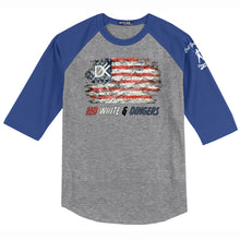 Load image into Gallery viewer, Red White &amp; Dingers Youth Baseball Tee