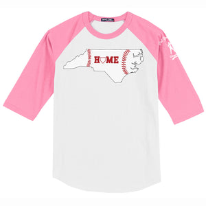 NC HOME Plate Youth Baseball Tee