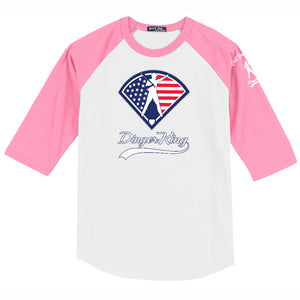 DingerKing USA Logo Youth Baseball Tee